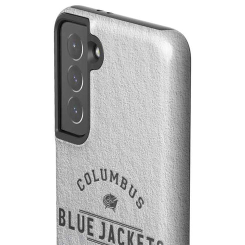 NHL Columbus Blue Jackets Black Text Galaxy S21 5G Pro Case