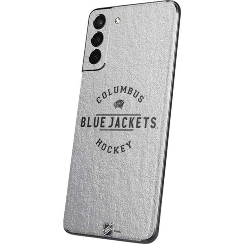 NHL Columbus Blue Jackets Black Text Galaxy S21 5G Skin