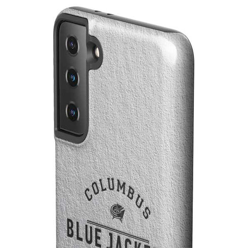 NHL Columbus Blue Jackets Black Text Galaxy S21 Plus 5G Pro Case