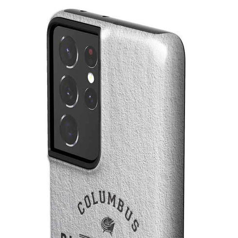 NHL Columbus Blue Jackets Black Text Galaxy S21 Ultra 5G Pro Case