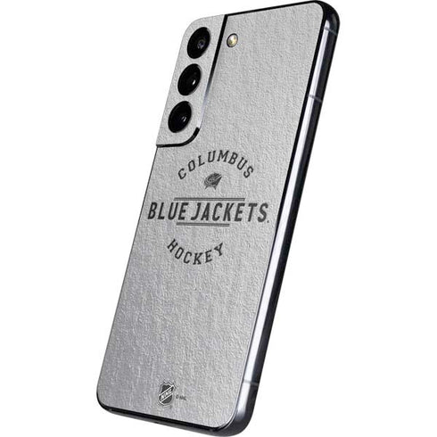 NHL Columbus Blue Jackets Black Text Galaxy S22 Skin