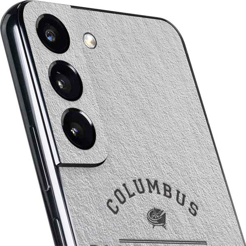 NHL Columbus Blue Jackets Black Text Galaxy S22 Skin