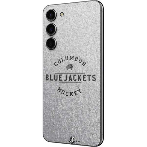 NHL Columbus Blue Jackets Black Text Galaxy S23 Plus Skin