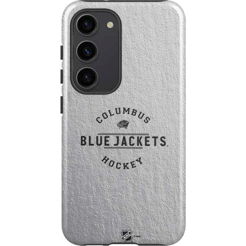 NHL Columbus Blue Jackets Black Text Galaxy S23 Pro Case