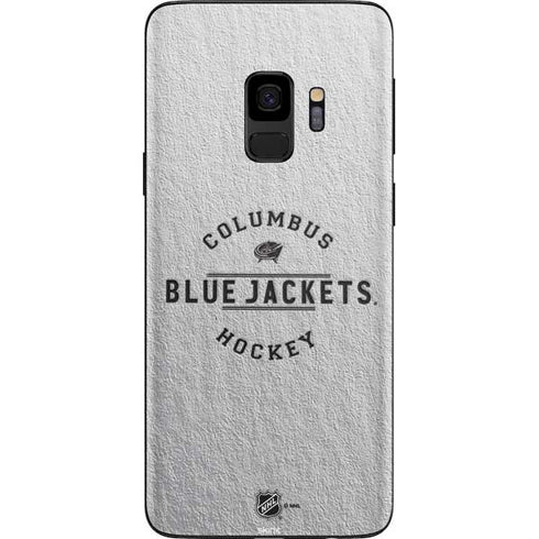 NHL Columbus Blue Jackets Black Text Galaxy S9 Skin