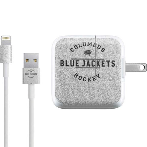 NHL Columbus Blue Jackets Black Text iPad Charger (10W USB) Skin
