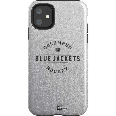NHL Columbus Blue Jackets Black Text iPhone 11 Impact Case