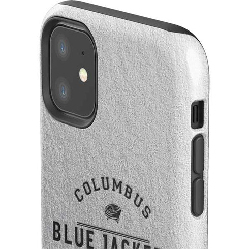 NHL Columbus Blue Jackets Black Text iPhone 11 Impact Case