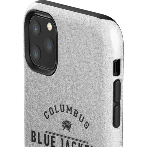 NHL Columbus Blue Jackets Black Text iPhone 11 Pro Max Impact Case