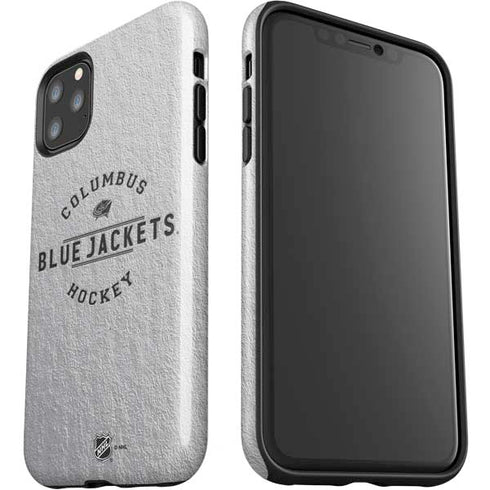 NHL Columbus Blue Jackets Black Text iPhone 11 Pro Max Impact Case