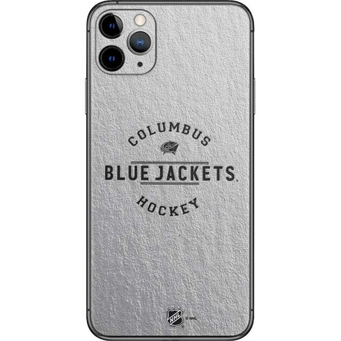 NHL Columbus Blue Jackets Black Text iPhone 11 Pro Max Skin