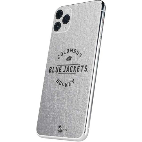 NHL Columbus Blue Jackets Black Text iPhone 11 Pro Max Skin