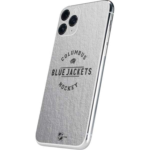 NHL Columbus Blue Jackets Black Text iPhone 11 Pro Skin