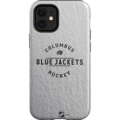 NHL Columbus Blue Jackets Black Text iPhone 12 Mini Impact Case