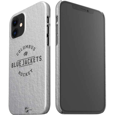 NHL Columbus Blue Jackets Black Text iPhone 12 Mini Lite Case