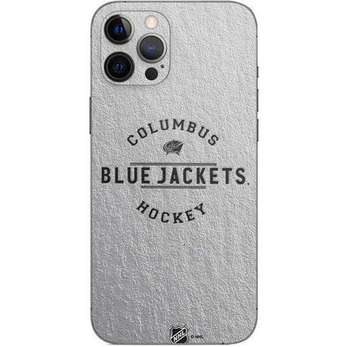NHL Columbus Blue Jackets Black Text iPhone 12 Pro Max Skin