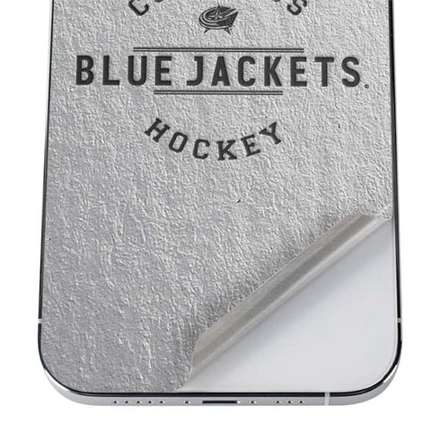 NHL Columbus Blue Jackets Black Text iPhone 12 Pro Max Skin