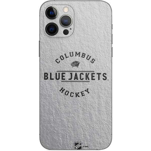 NHL Columbus Blue Jackets Black Text iPhone 12 Pro Skin