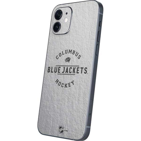 NHL Columbus Blue Jackets Black Text iPhone 12 Skin