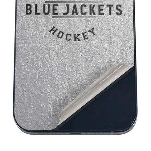 NHL Columbus Blue Jackets Black Text iPhone 12 Skin