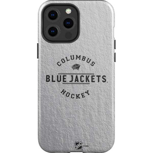 NHL Columbus Blue Jackets Black Text iPhone 13 Pro Max Impact Case