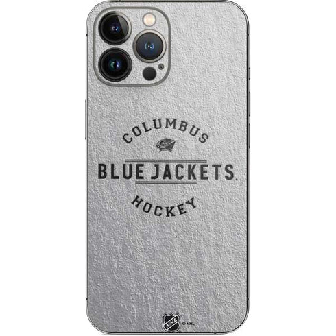 NHL Columbus Blue Jackets Black Text iPhone 13 Pro Max Skin