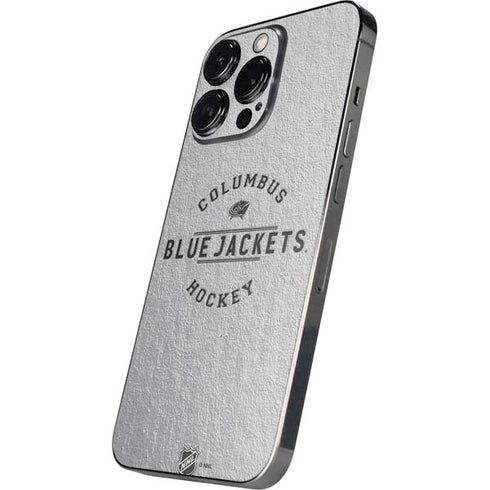 NHL Columbus Blue Jackets Black Text iPhone 13 Pro Max Skin