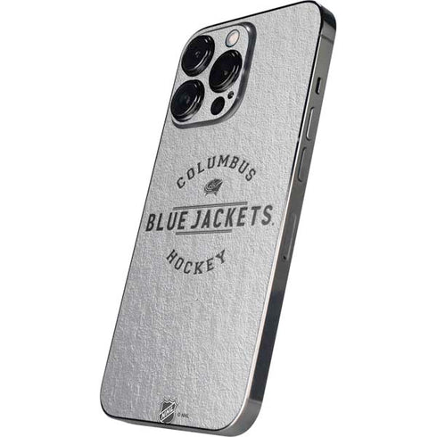 NHL Columbus Blue Jackets Black Text iPhone 13 Pro Skin