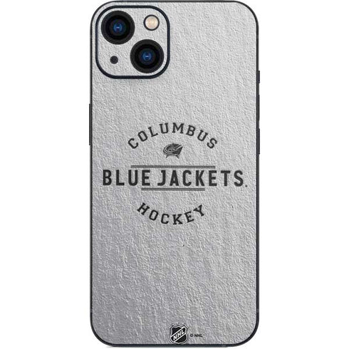 NHL Columbus Blue Jackets Black Text iPhone 13 Skin