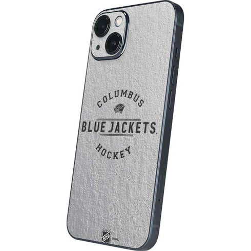 NHL Columbus Blue Jackets Black Text iPhone 13 Skin