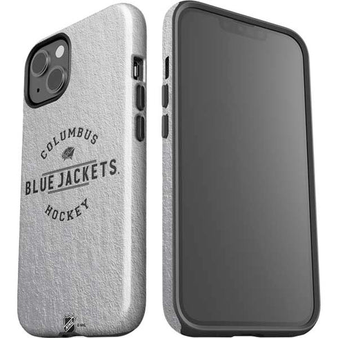 NHL Columbus Blue Jackets Black Text iPhone 15 Plus Impact Case