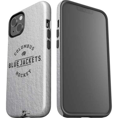 NHL Columbus Blue Jackets Black Text iPhone 15 Impact Case