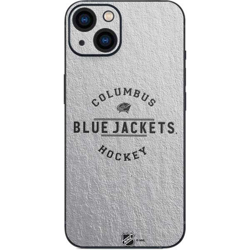 NHL Columbus Blue Jackets Black Text iPhone 15 Plus Skin