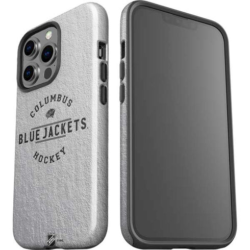 NHL Columbus Blue Jackets Black Text iPhone 15 Pro Impact Case