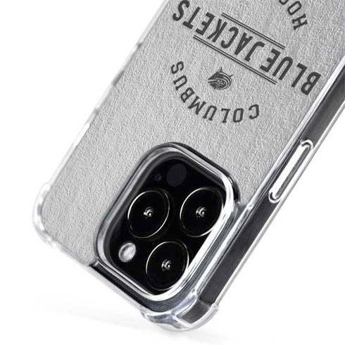 NHL Columbus Blue Jackets Black Text iPhone 15 Pro MagSafe Case