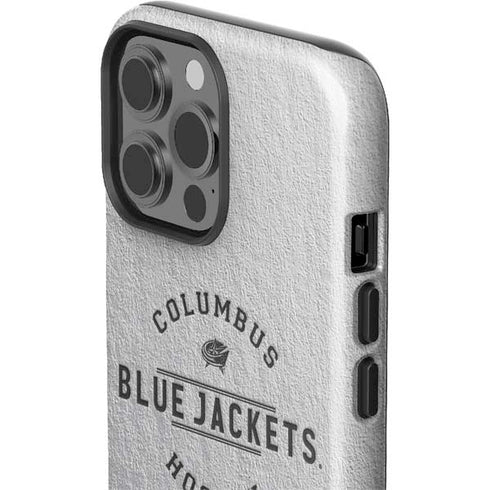 NHL Columbus Blue Jackets Black Text iPhone 15 Pro Max Impact Case