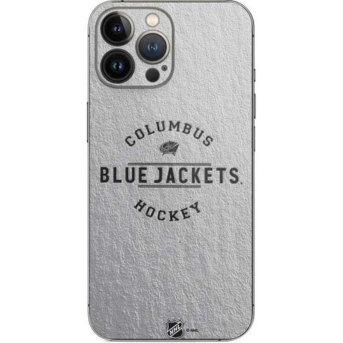 NHL Columbus Blue Jackets Black Text iPhone 14 Pro Max Skin