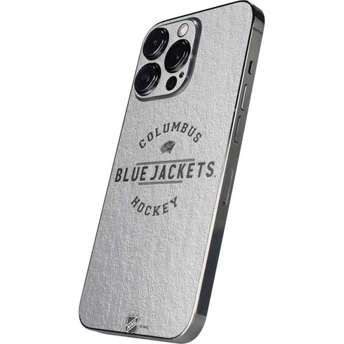 NHL Columbus Blue Jackets Black Text iPhone 15 Pro Skin