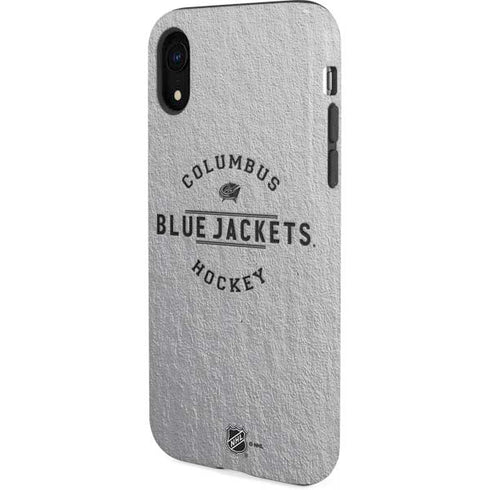 NHL Columbus Blue Jackets Black Text iPhone XR Pro Case