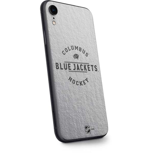 NHL Columbus Blue Jackets Black Text iPhone XR Skin