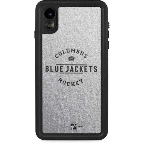 NHL Columbus Blue Jackets Black Text iPhone XR Waterproof Case