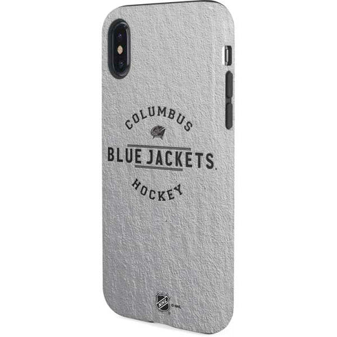 NHL Columbus Blue Jackets Black Text iPhone XS Pro Case