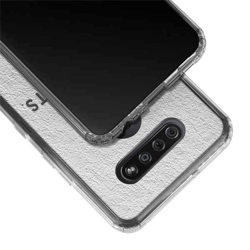 NHL Columbus Blue Jackets Black Text LG K51/Q51 Clear Case