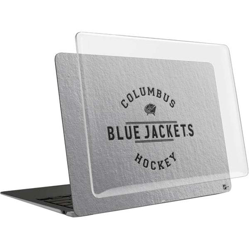 NHL Columbus Blue Jackets Black Text MacBook Air 13in (2020) Case plus Skin