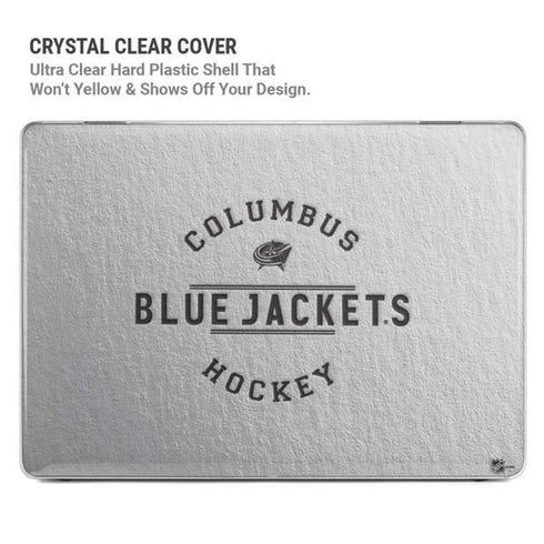 NHL Columbus Blue Jackets Black Text MacBook Air 13in M1 (2021) Case plus Skin