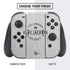 NHL Columbus Blue Jackets Black Text Nintendo Switch Bundle Skin