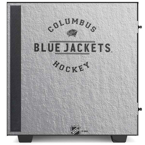 NHL Columbus Blue Jackets Black Text NZXT H510 Compact ATX Mid-Tower Case Skin