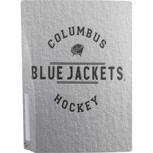 NHL Columbus Blue Jackets Black Text PS5 Console Skin