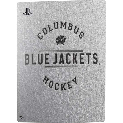 NHL Columbus Blue Jackets Black Text PS5 Digital Edition Console Skin