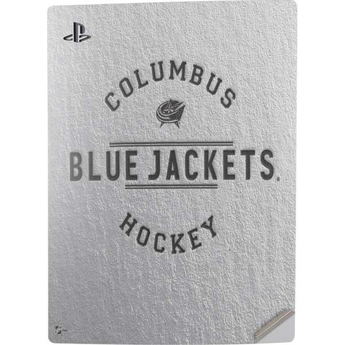 NHL Columbus Blue Jackets Black Text PS5 Digital Edition Console Skin